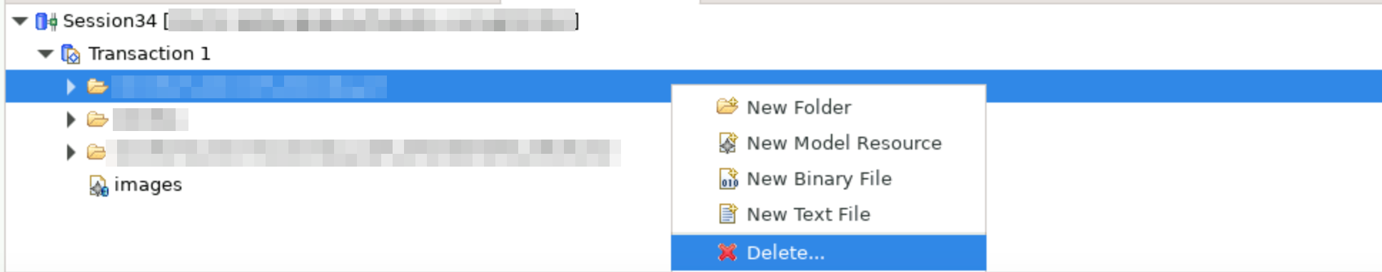 Delete a T4C project