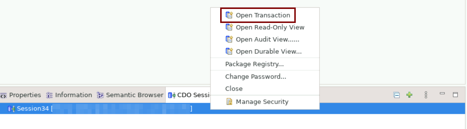 Open a CDO transaction
