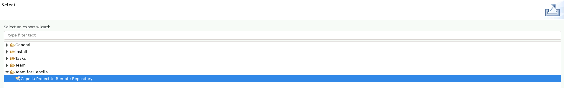 Capella Project to Remote Repository