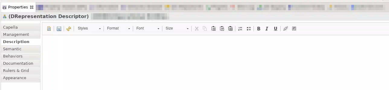 Properties tab