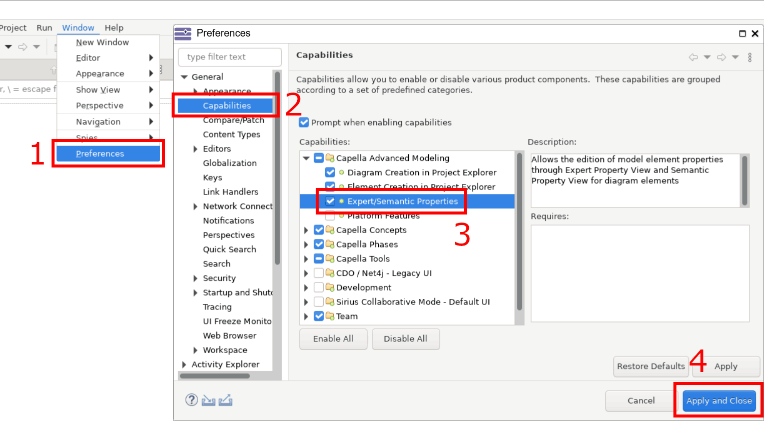 A screenshot further clarifying the steps described above